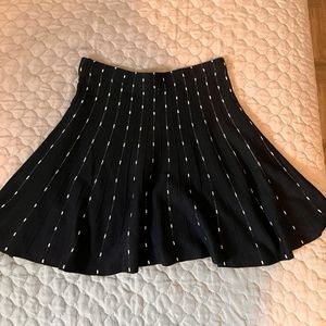Candie’s Knit Black Fit & Flare Skirt - Size S